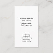 Druk wassen, Power Wash Pistool Visitekaartje (Achterkant)