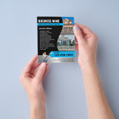 Druk wassen Power Washer Pro House Cleaning Flyer (Hand)