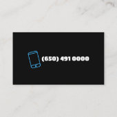 Druk wassen Visitekaartje (Achterkant)