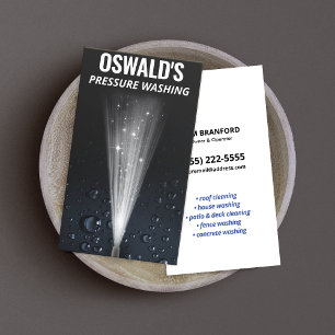 Druk Wassen Water Drops Power Auto Detailing Visitekaartje