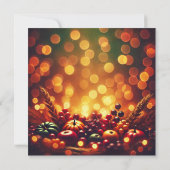 Drukbare Herfst Oogst Fruit Bokeh Scrapbook Kaart (Achterkant)