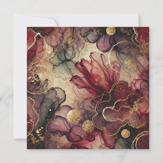 Drukbare Oogst Wijn Alcohol Inkt Scrapbook Papier Kaart (Achterkant)