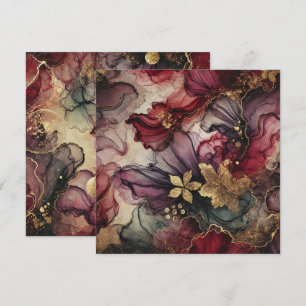 Drukbare Oogst Wijn Alcohol Inkt Scrapbook Papier Kaart