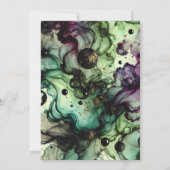 Drukbare Witch's Brew Halloween Alcohol Inkt Kaart (Achterkant)