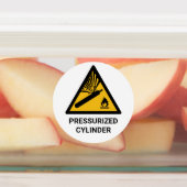 Drukcilinderwaarschuwing, samengeperste houder labels (Aangebracht)