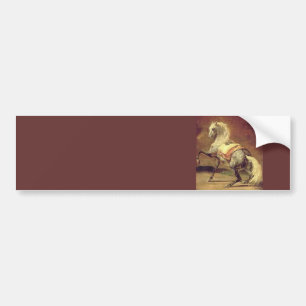 DRUKDROOG HORSE, bruin Bumpersticker