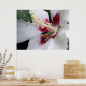 Drukke Bee Hibiscus Pollen Party Poster (Keuken)