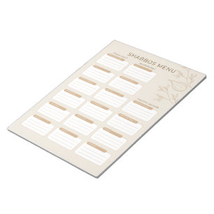 Drukke Joodse Moeder Shabbos Menu Planner 2024 Notitieblok