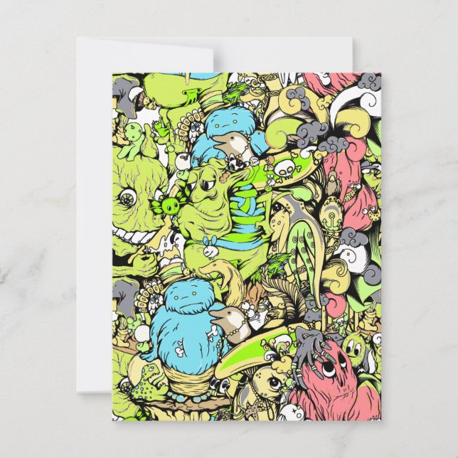 drukke monsters kleurrijk (Voorkant)