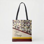 Drukke stadsblokken draagtas (Voorkant)