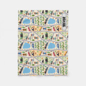 Drukke stadswegen Kinderen gepersonaliseerd Fleece Deken (Voorkant)