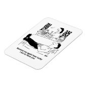 Drukke vrouw terwijl de ijdele echtgenoot rust. gr magneet (Linkerzijde)