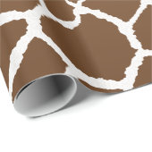 Drukken van Giraffe in chocolade en room Cadeaupapier (Rol Hoek)