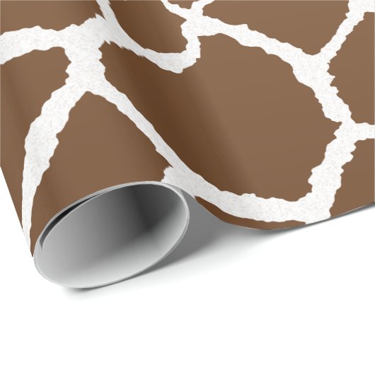 Drukken van Giraffe in chocolade en room Cadeaupapier (Rol Hoek)