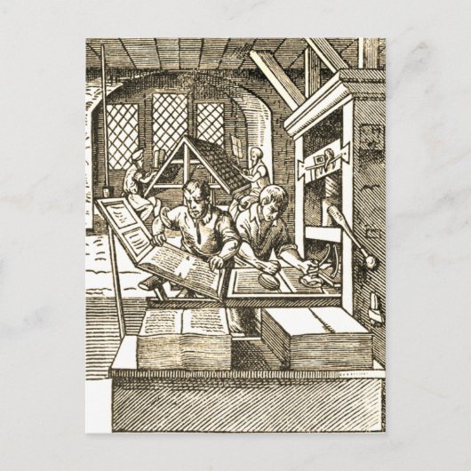 "Drukkerij" Briefkaart (Voorkant)