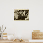  drukkerijen Daughaday Modeldrukpers Poster (Keuken)