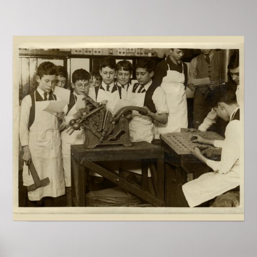 drukkerijen Daughaday Modeldrukpers Poster (Voorkant)