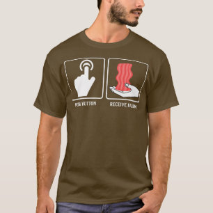 Drukknop Ontvang Spek - Grappige Varkensvlees Vark T-shirt