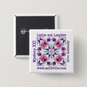 Drukknop voor Lupine en Lachen Vierkante Button 5,1 Cm (Voorkant /achterkant)