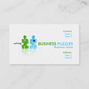 drukknop, ZAKELIJK, PUZZLES, oplossen, Bedrijven.. Visitekaartje