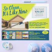 Drukreiniging Flyer Sjabloon (Enkel)