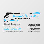 Drukreiniging Power Wassing Raamsticker (Vel)