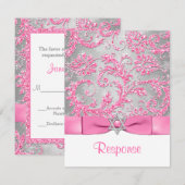 DRUKSTBOW - Winter Wonderland Bat Mitzvah RSVP Kaartje (Voorkant / Achterkant)