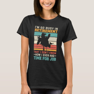 Drukte in pensionering Gepensioneerd scuba duiker T-shirt
