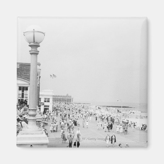 drukte op esplanade magneet (Voorkant)