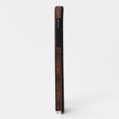 Drukverouderde lederen kijkdozen met mobiele telef Case-Mate iPhone case (Achterkant/links)