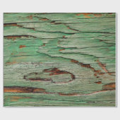 Drukvervalst hout Korrel Boho Gift Wrap Cadeaupapier (Vlak)