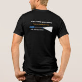 Drukwasdiensten Tri-Blend Shirt (Achterkant)
