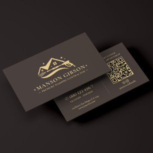 Drukwasser Contractor Logo Espresso Modern Visitekaartje