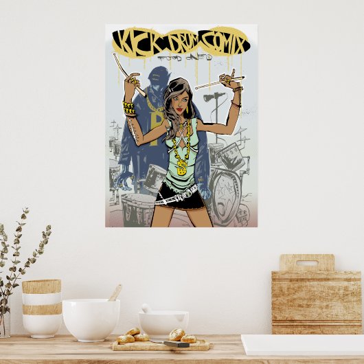 Drum 1 afdrukken/Posters selecteren Poster (Keuken)