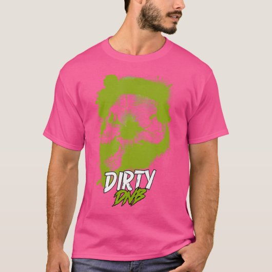 Drum and Bass Dirty DNB Music Liquid Oerwoud Drum T-shirt (Voorkant)