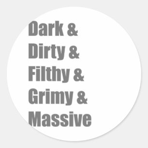 Drum and Bass DnB Electro Dub stap Dubstep Grime Ronde Sticker