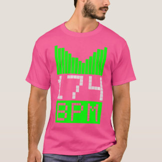 Drum Bass 174 BPM - DNB Oerwoud Party Raver DJ GIF T-shirt