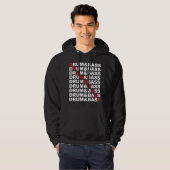 Drum & Bass Square Hoodie (Voorkant volledig)