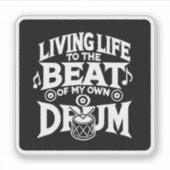 Drum Beat Sticker (Voorkant)