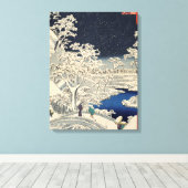 Drum Bridge in Meguro en Sunset Hill. Canvas Afdruk (Insitu (Houten vloer))