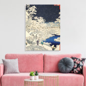 Drum Bridge in Meguro en Sunset Hill. Canvas Afdruk (Insitu (Woonkamer))