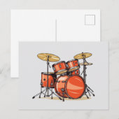 Drum Briefkaart (Voorkant / Achterkant)