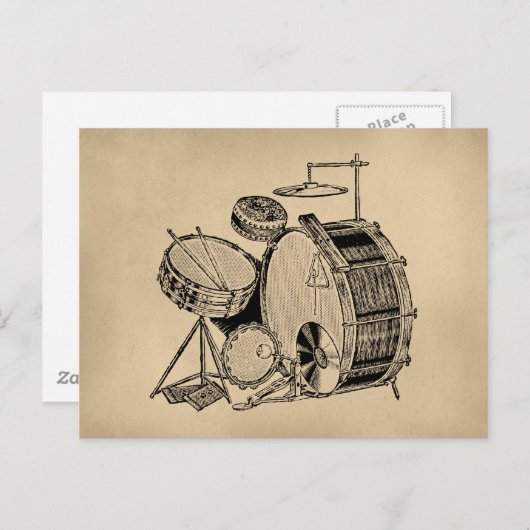  drum briefkaart (Voorkant / Achterkant)