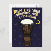 Drum Briefkaart (Voorkant / Achterkant)