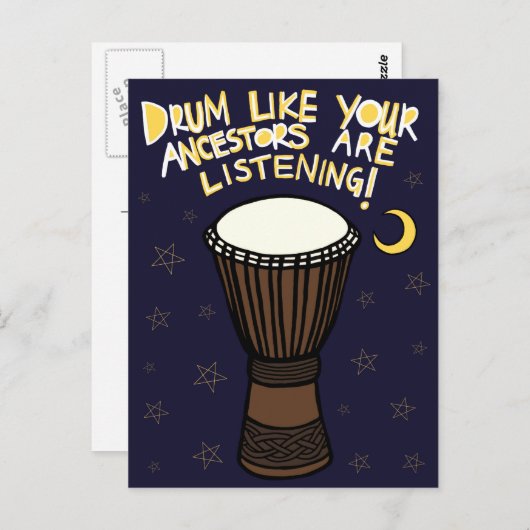 Drum Briefkaart (Voorkant / Achterkant)