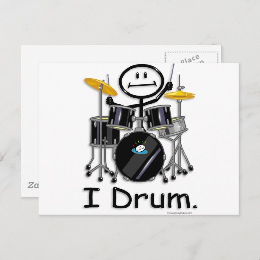 Drum Briefkaart (Voorkant / Achterkant)