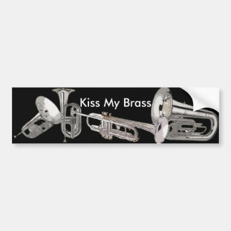 Drum Corps - marchingband - Kus My Brass Bumpersticker