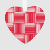 Drum Crosshatch Rood Ornament (voorkant)