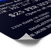 Drum Cymbal, Drum lessen Adverteren Poster (Hoek)