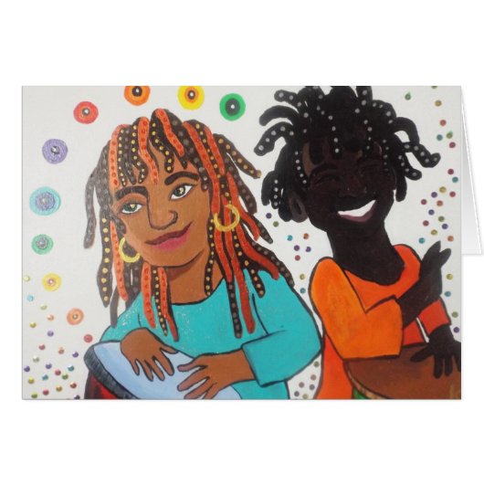 Drum Day Notecard (Voorkant Horizontaal)